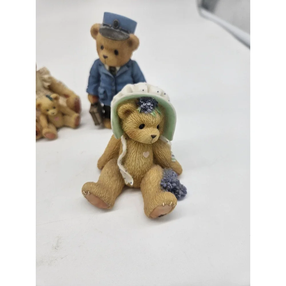 Lot Of 5 Vintage Cherished Teddies Bear Figurines
